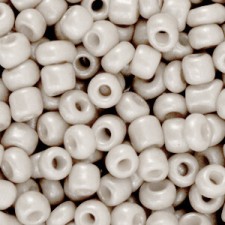 Seed beads 6/0 (4mm) Dawn grey